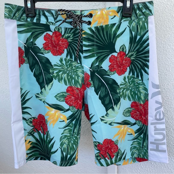 Hurley Hawaiian Board Shorts 32 - Picture 1 of 13